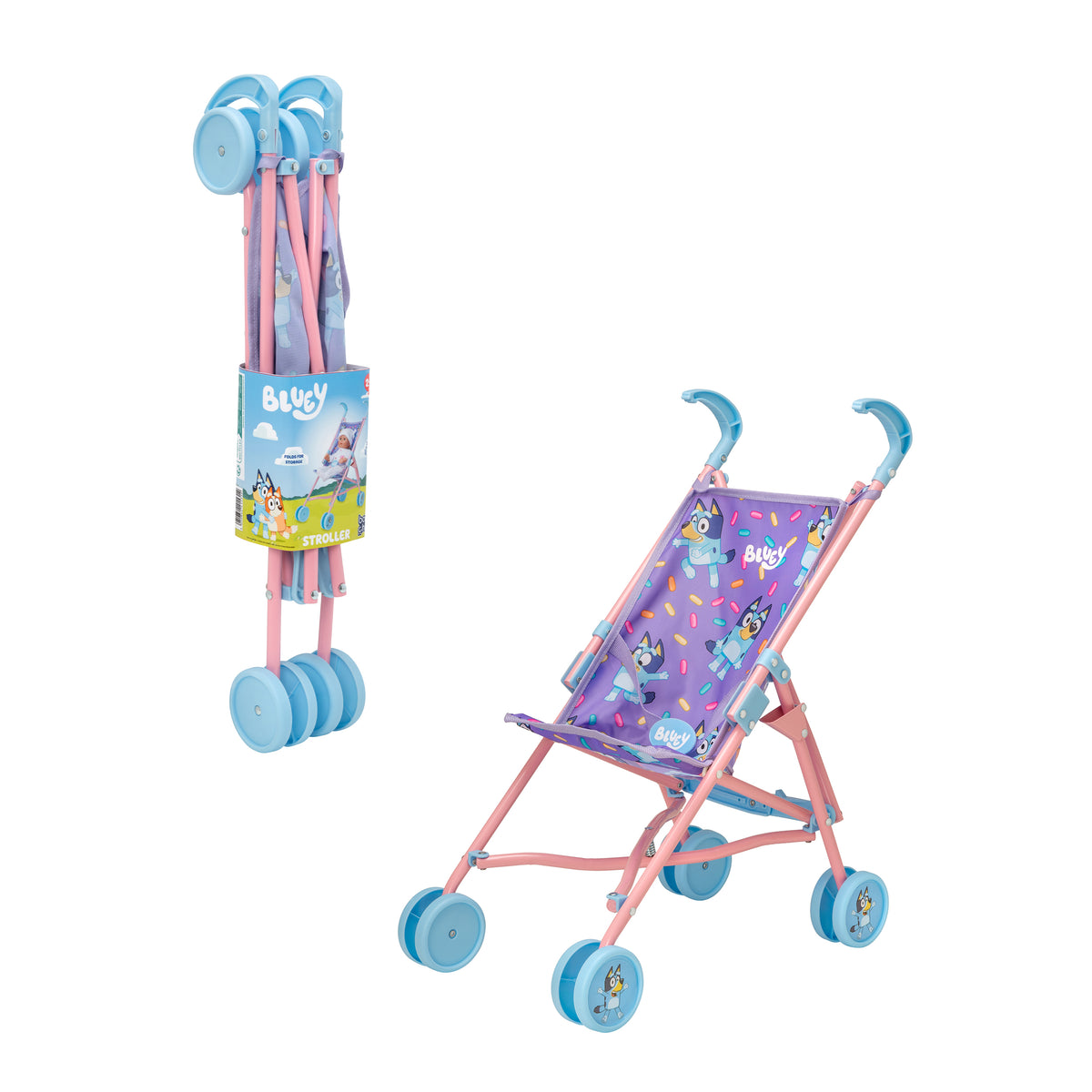 Baby Chic Bluey Junior Dolls Stroller
