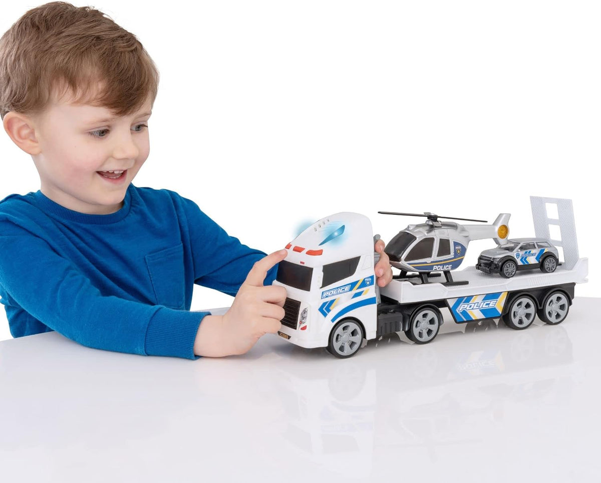 Teamsterz Small L&S Police Heli Transporter