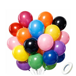 Arister 12- Inch Latex Pack of 50 Balloons Assorted Colours